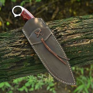 Couteau de chasse en acier Damas de qualité supérieure avec manche personnalisé, lame à motif, finition de qualité, design de collection pour l'extérieur et usage professionnel - Product Image 6