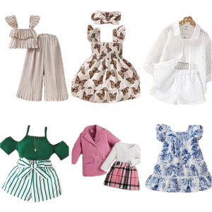Children's Clothing Sets Summer Outfits Unisex Mixed Size Floral Animal Print Tops Shorts Dresses Ready Ship - Product Image 2