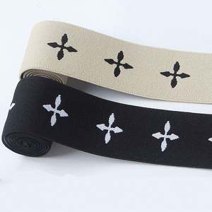 Bande élastique large en tissu nylon tissé réfléchissant enduit à bas prix pour vêtements, sous-vêtements et ceintures - Product Image 5