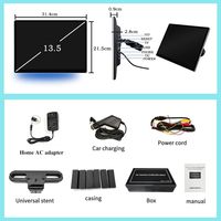 Monitor de Reposacabezas para Auto de 13.5'' con Android 14, 2+32G, 1920x1200, Pantalla Táctil, WiFi, Audio Hi-Fi, IPS, Compatible con Mirror Link para Asientos Traseros