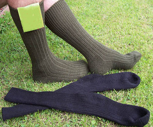 Wholesale Khaki Winter Jungle Anti Fungal Sport Thick Cushion Cotton Crew Men <strong>Boot</strong> Army Green <strong>Socks</strong> - Product Image 4