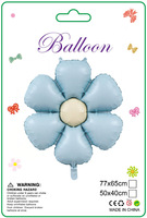 Balon Foil bunga 50 buah/set grosir perlengkapan pesta pompa udara balon kemasan kartu balon lucu