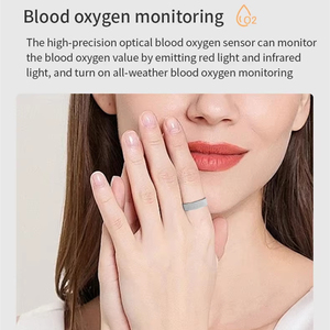 Anillo inteligente de aleación Nuevo rastreador de ejercicios esmerilado Presión arterial Monitoreo de frecuencia cardíaca Control de gestos Compatible con teléfonos iOS Android - Product Image 6