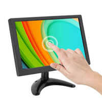 Monitor LCD HD de 10.1 Pulgadas para Automóvil y Mini Pantalla de Computadora, Pantalla a Color, Monitor de Tamaño Pequeño, Monitor de Seguridad