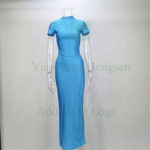 2025 Ins Offre Spéciale sexy jupe longue camisole col en v profond coupe ajustée femmes tenue décontractée <span class=keywords><strong>pas</strong></span> <span class=keywords><strong>cher</strong></span> vêtements <span class=keywords><strong>grossiste</strong></span> - Product Image 3