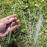 Vente chaude, ancrage au sol haute résistance, résistant à la rouille, piquets de tente en acier galvanisé pour abris de voiture, tentes