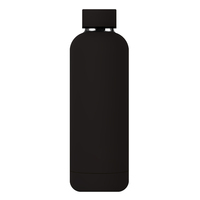 이중 벽 절연 열 캠핑 로고 디자인 휴대용 17oz/500ml 스테인레스 스틸 물병 고무 코팅 진공 플라스크