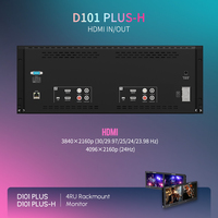 Monitor Profesional para Montaje en Rack FEELWORLD D101 PLUS-H, Doble Pantalla de 10.1 Pulgadas, 4RU, 4K HDMI CVBS, 1920x1200 IPS, Logotipo Personalizado OEM