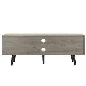 Nouveau <span class=keywords><strong>meuble</strong></span> <span class=keywords><strong>TV</strong></span> gris nordique en bois de conception industrielle moderne à 2 tiroirs et pieds en bois pour le salon - Product Image 4