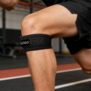 Alivio del <span class=keywords><strong>dolor</strong></span> de rodilla Estabilizador de rótula ancha Correa de rodilla Banda de soporte con almohadilla engrosada - Product Image 2