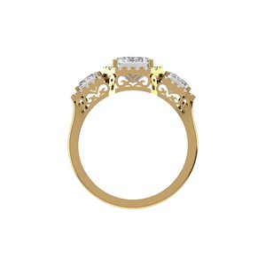 8.5 US Size <b>Emerald</b> Cut Lab Grown Diamond <b>Ring</b> 925 <b>Silver</b> 9kt, 14kt, 18kt Gold <b>Rings</b> for Women's Jewelry - Product Image 2