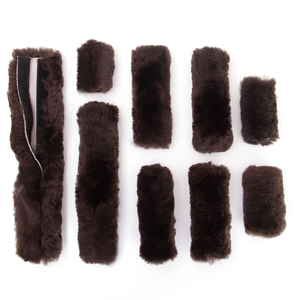Licol en peau de mouton durable, matériau de qualité supérieure, ajustement confortable pour un retrait facile, pour l'extérieur, produits équestres - Product Image 1