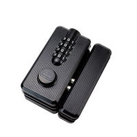 Cerradura de Contraseña para Gabinete de Vidrio sin Marco, Fácil de Instalar, con Combinación Personalizable de 4 Dígitos