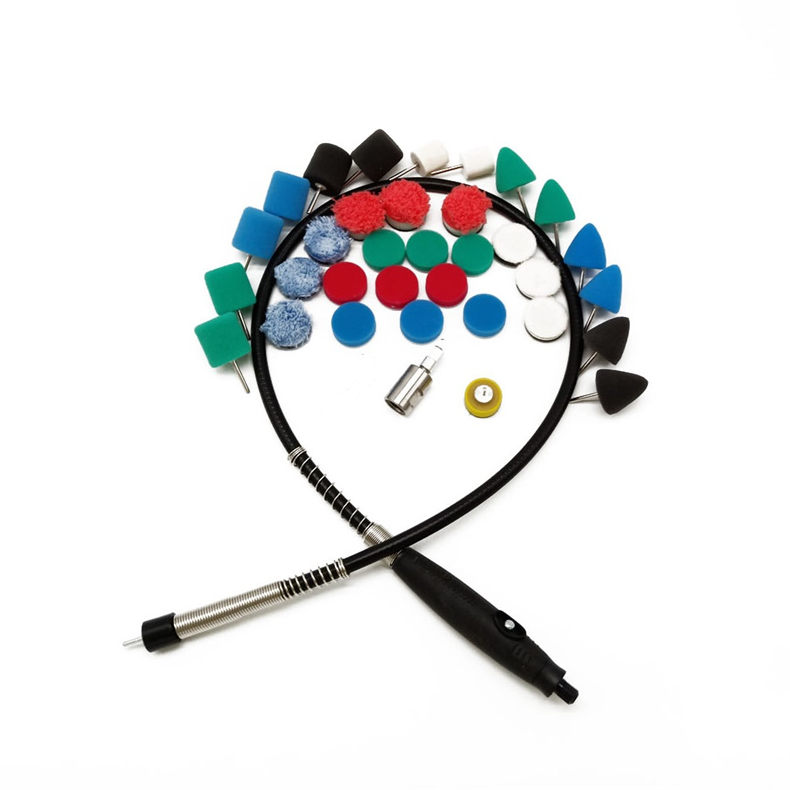 Гибкий автомобильный вал для полировки деталей, губчатая Накладка для полировки резьбы M14, наборы вращающихся мини-полировщиков