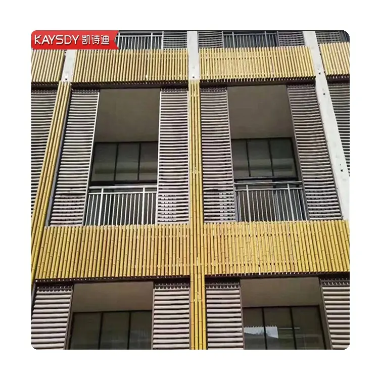 Bamboo Round Tube Aluminum Profile for Facade Curtain Wall Decoration Strip Baffle Wall Panel Modern pop Panel design