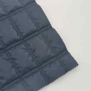 Forro de Poliéster 100% MQ Color Azul Marino, 100g, 171GSM, 54/55" de <span class=keywords><strong>Ancho</strong></span>, Relleno con Costura de Aguja, Diseño Personalizado para Abrigo de Mujer - Product Image 5