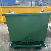 Bacs basculants robustes XINTUO pour chariots élévateurs, bacs à déchets de construction à vidage automatique