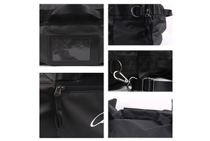 Mochila de Viaje 3 en 1 Ligera y Resistente de Color Negro, Bolsa de Lona Multifuncional Personalizada para <span class=keywords><strong>Viajes</strong></span> al Aire Libre y Gimnasio - Product Image 5