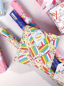 Wholesale Disposable 80g Silicone Coated Virgin <b>Paper</b> 43*300cm Luxury Custom Gift <b>Wrapping</b> <b>Paper</b> Roll - Product Image 4