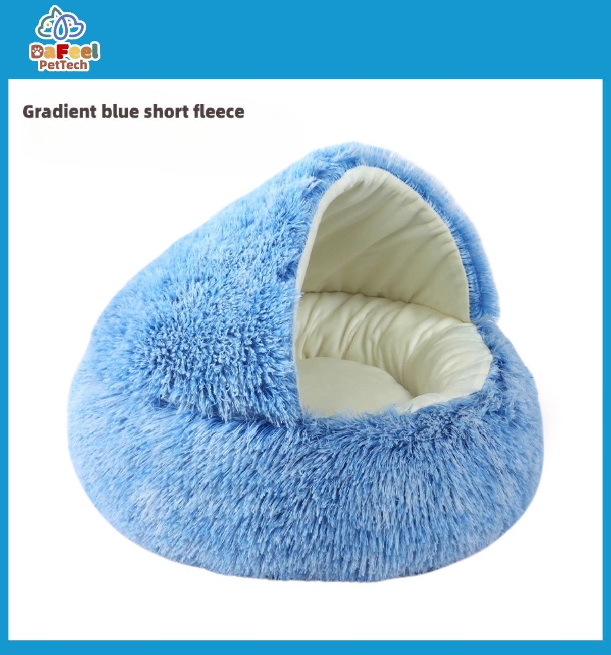 Gradient blue short fleece