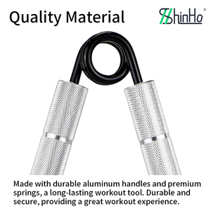 Entrenador de Agarre de Mano Portátil Shinho para Músculos de los Dedos, 30-120 Libras, Entrenador de Agarre de Mano Ajustable de Aluminio para Ejercicios de Fuerza - Product Image 4