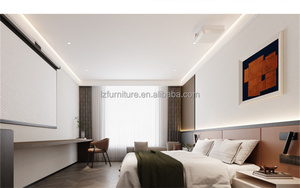Ensemble de meubles de chambre d'hôtel en bois sur mesure, fabricant OEM ODM, prix compétitif, écologique, durable, complet pour l'école - Product Image 3