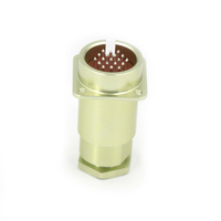 Conectores Rusos Serie PC-B, Conector Macho de 19 Pines con Brida y Carcasa Trasera