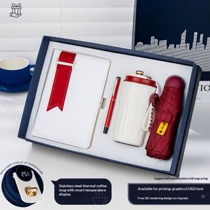 Coffret Cadeau d'Affaires Personnalisable avec Logo, Fait Main, Gravé, Moderne, Simple, en Métal Haut de Gamme, Pratique, pour Anniversaire d'Entreprise - Product Image 4