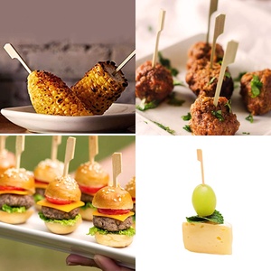 5.9 <span class=keywords><strong>inch</strong></span> dài tự nhiên bằng gỗ tre phẳng BBQ xiên với Hot đóng dấu logo thương hiệu trên xử lý - Product Image 6