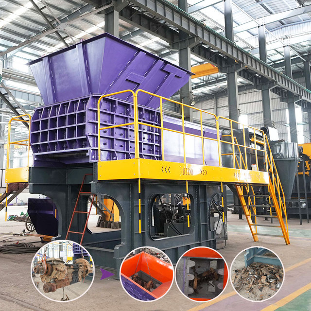 Heavy-Duty Metal Cast Iron Scrap Processing Crusher