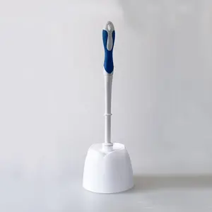 O-Cleaning Premium Comfort Grip scopino per wc In supporto con setole rigide, detergente per wc con pulizia profonda del bagno
