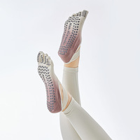 Nouvelles chaussettes de yoga en coton dégradé ODM avec séparateurs d'orteils, antidérapantes professionnelles pour femmes, cinq orteils, Pilates, fitness, transfrontalières