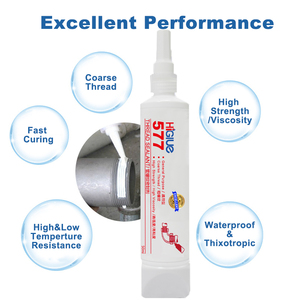 Colla Anaerobica a Lenta Polimerizzazione con Inibizione dell'Ossigeno 577, Adesivo per Filettature e Sigillante a Media Resistenza, Flacone <span class=keywords><strong>da</strong></span> 50ml/250ml - Product Image 4