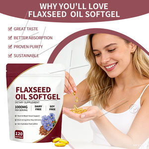 Suplemen Kesehatan Minyak Biji Rami Softgel Harga Terjangkau untuk Jantung, Kulit, dan Rambut - Product Image 4