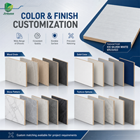 Panneau MDF mélaminé Jinbase 18 mm, blanc argenté, brossé horizontal, E0, 1220x2440 mm, mélaminé, fibres à densité moyenne