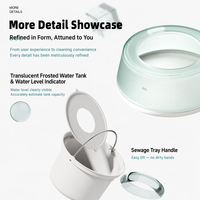 Fontaine pour animaux de compagnie à double réservoir 2,5 L avec séparation eau propre/eau sale et radar 360°, vente en gros OEM