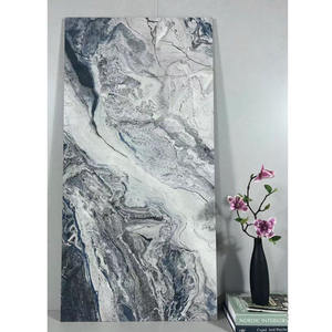 Offre Spéciale 750x1500 ligne dorée polie carrelage de sol en porcelaine émaillée brillante pour le salon - Product Image 1