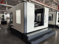 Centre d'usinage horizontal CNC 3 axes HMC630 robuste à haute rigidité, broche unique, système de refroidissement automatique, magazine d'outils, précision 0,002 mm