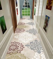 Tapis antidérapant en polyester personnalisé pour hall d'hôtel, impression 3d, couloir, escalier, couloir, tapis, rouleaux de sol