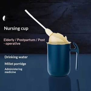 Leakproof Feeding Cup with Lid & Straw for Bedridden Patients, Paralyzed Elderly - Product Image 3