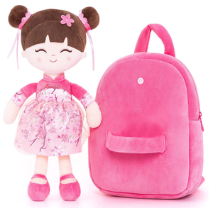 Bán Chạy Đồ Chơi Trẻ Em Búp Bê Mềm Màu Hồng Anh Đào Cho Bé Gái Ba Lô Trẻ Tập Đi Ba Lô Ngoài Trời Bằng Vải Nhung Lông Dễ Thương Có Thể Tháo Rời - Product Image 2