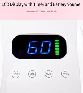Lampe à ongles UV LED sans fil 96W, design métallique, rechargeable, sécheuse de vernis gel haute puissance pour salon - Product Image 6