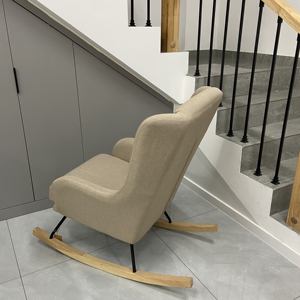 Silla Mecedora de Cuero Moderna para Bebés, <span class=keywords><strong>Cuna</strong></span> Deslizante Plegable, Diseño Lavable, Cojín Duradero y Ecológico para Bebés/Niños - Product Image 5