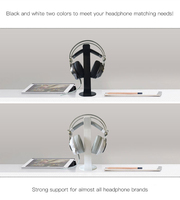 Satu bagian dibentuk Headphone berdiri kokoh Universal Headset komputer pemegang untuk Internet kafe rak tampilan.