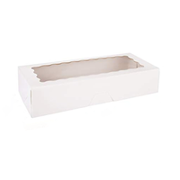 Boîte à macarons en papier alimentaire de qualité supérieure, personnalisable avec grande fenêtre, pelliculage mat, gaufrage, durable, pour donuts, en matériaux recyclés – Vente chaude