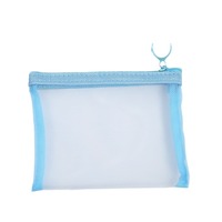 Mini pochettes en maille tendance, sacs à fermeture éclair en nylon durables, organiseurs de maquillage transparents, sacs de voyage, sacs à couches, pour la maison