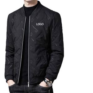 Men's Winter Warmth Stand Collar Thick <b>Padded</b> Breathable Plus Size Zipper Jackets Casual New Fashion Style - Product Image 1