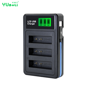 เครื่องชาร์จ USB แบบ 3 ช่องสำหรับแบตเตอรี่ <span class=keywords><strong>Panasonic</strong></span> DMW-S005 เครื่องชาร์จแบบสามช่อง Type-C สำหรับกล้องดิจิตอล <span class=keywords><strong>Lumix</strong></span> FX01 FX3 <span class=keywords><strong>FX7</strong></span> - Product Image 1