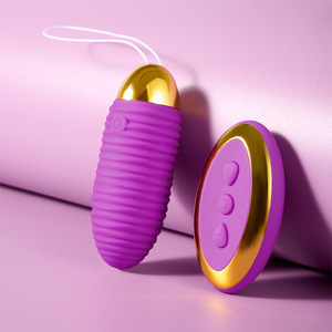 Control remoto inalámbrico Salto de ráfaga de un clic para un fuerte choque Usable Vibrador de bala de silicona para mujeres Jump Egg - Product Image 6