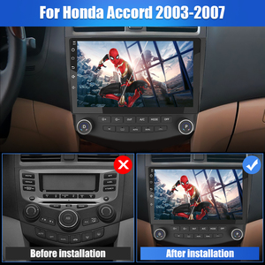 Système multimédia automobile Junsun V1 pour <span class=keywords><strong>Honda</strong></span> <span class=keywords><strong>Accord</strong></span> <span class=keywords><strong>7</strong></span> 2003-2008, stock US, livraison rapide, CarPlay sans fil, Android Auto, navigation GPS - Product Image 2